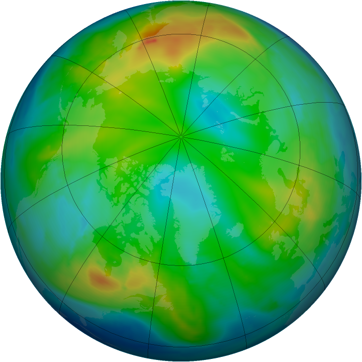 Arctic ozone map for 26 November 2010